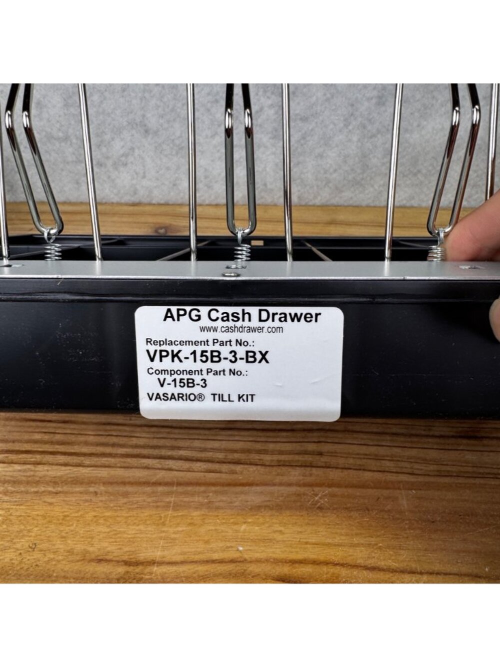 APG Vasario Cash Drawer Till VPK-15B-3-BX Fixed Till Assembly 5x5 Brand New - Picture 5 of 10